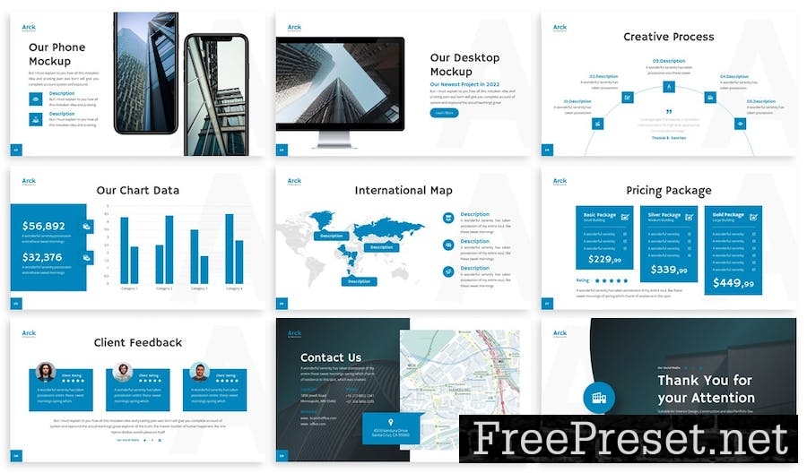 Arck - Architecture Powerpoint Template 7GE665K