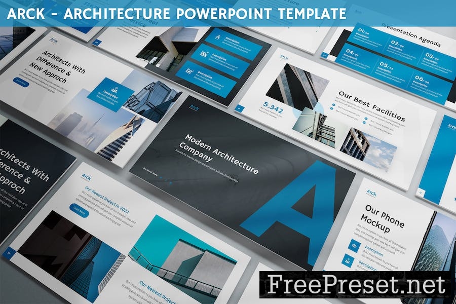 Arck - Architecture Powerpoint Template 7GE665K