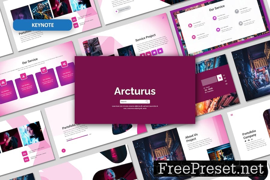 Arcturus Keynote Template KSA8X8X