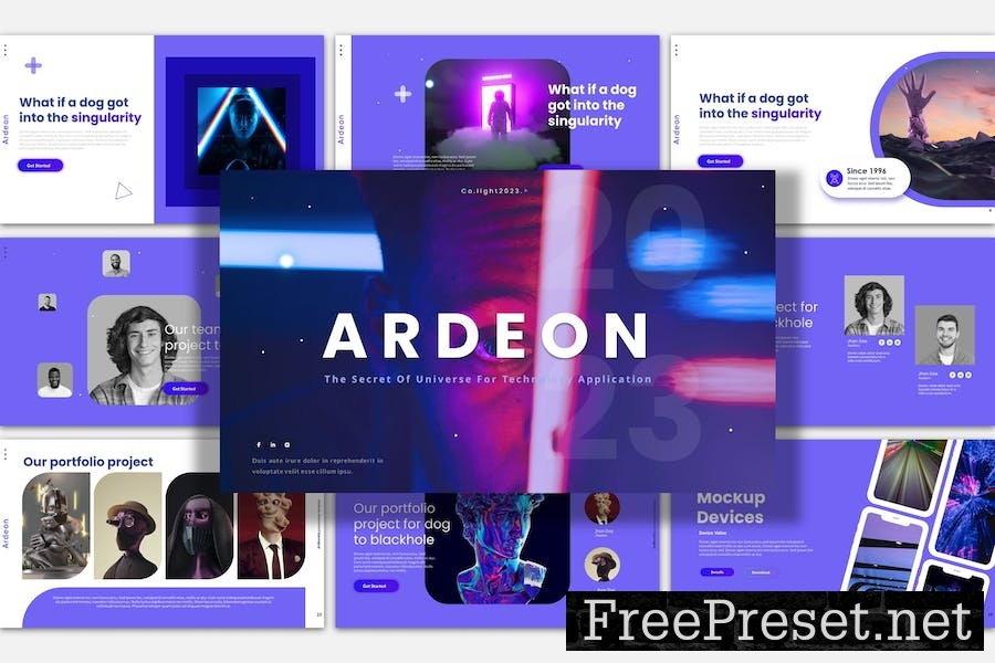 Ardeon Google Slides Presentation Template D6Z73EY