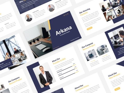 Arkana - Business PowerPoint Template 5DMRXJA