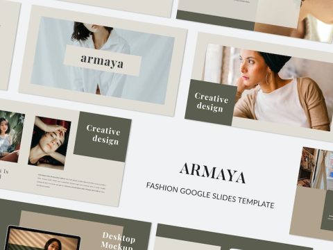 ARMAYA - Fashion Google Slides Template K5Z5T7K