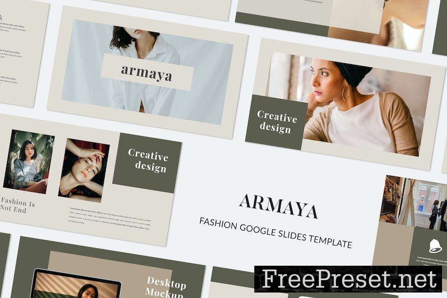 ARMAYA - Fashion Google Slides Template K5Z5T7K