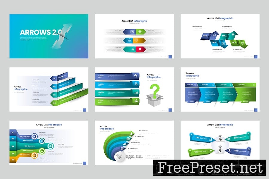 Arrows 2.0 Keynote Templates YZ49E9Y