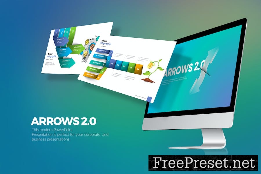 Arrows 2.0 Keynote Templates YZ49E9Y