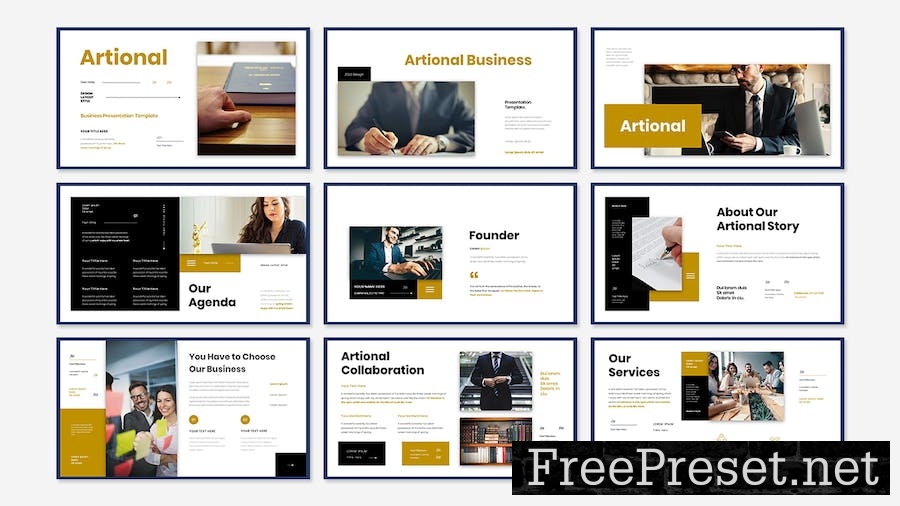 Artional - Business Presentation Keynote Template ECM2BP8