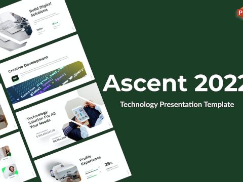 Ascent 2022 Green Modern Technology PowerPoint AEZMPBW