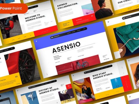 Asensio – Business PowerPoint Template 8K538M5