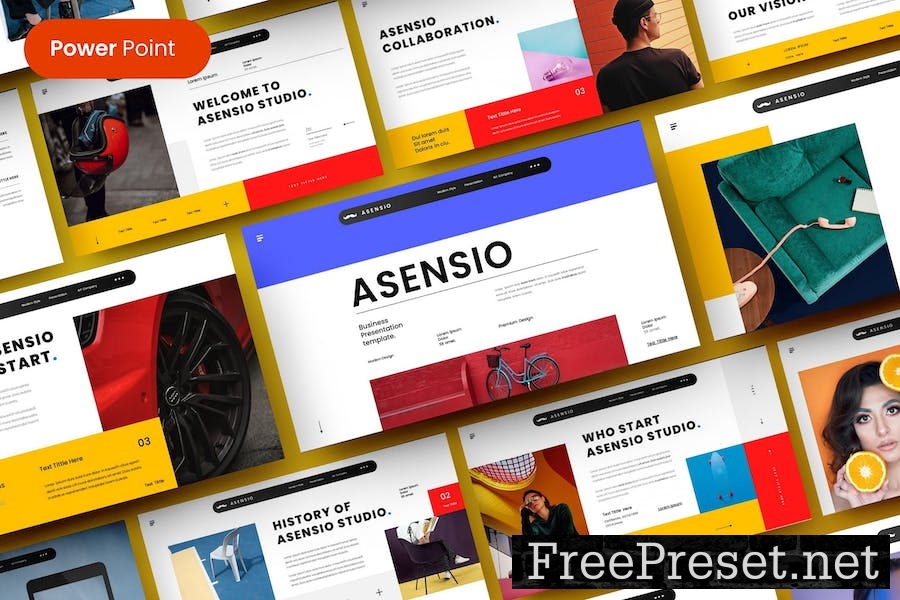 Asensio – Business PowerPoint Template 8K538M5