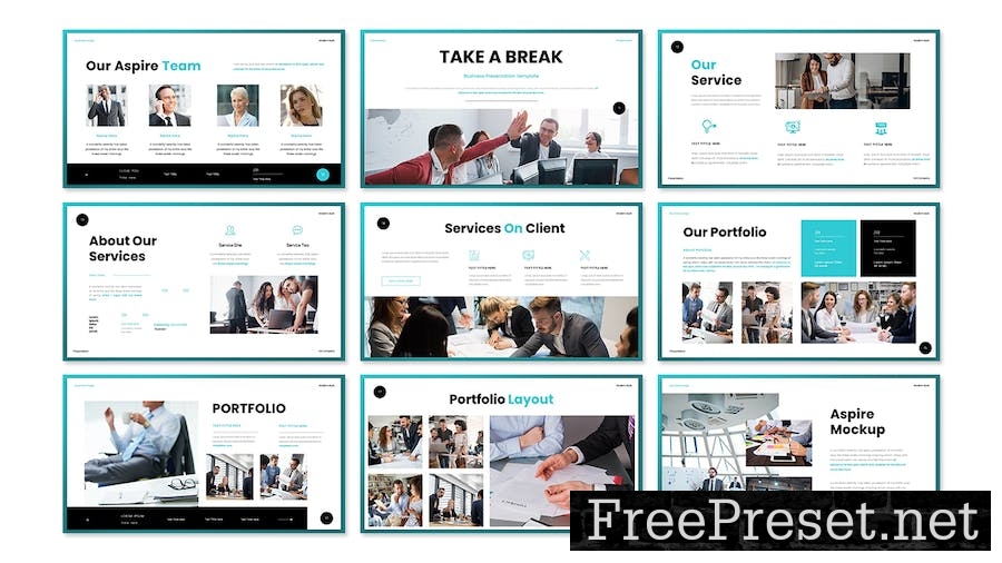 Aspire - Business Presentation Keynote Template E6PVQXK