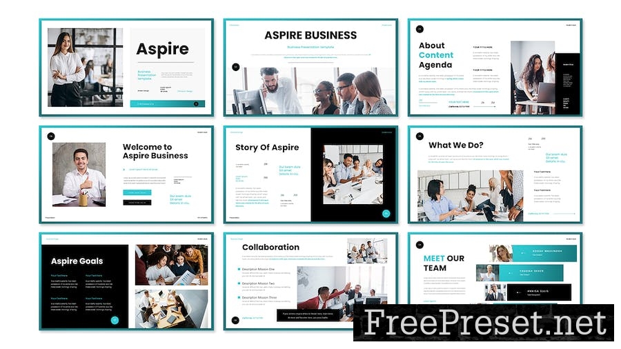 Aspire - Business Presentation Keynote Template E6PVQXK