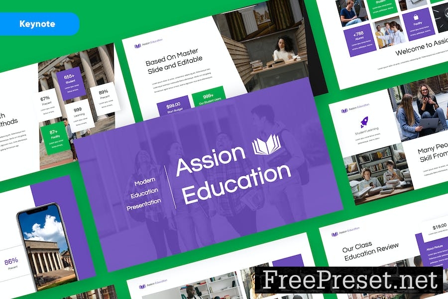 ASSION - Education KeynoteTemplate X6XE9V7