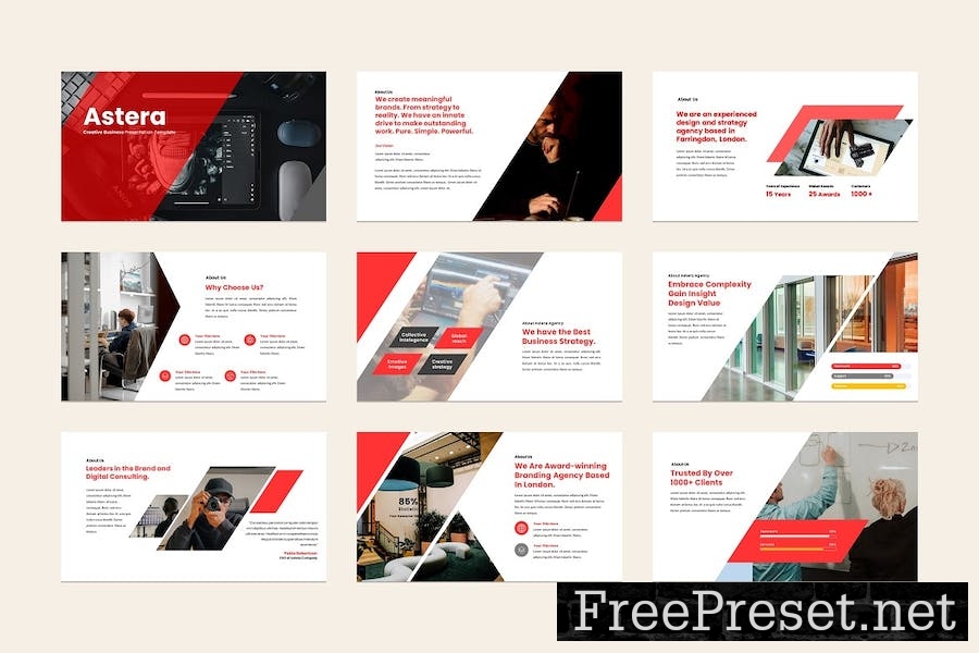 Astera Business Keynote Template 59545FN