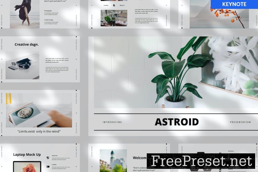 Astroid Minimal Keynote Presentation Template 9D7S9Z3