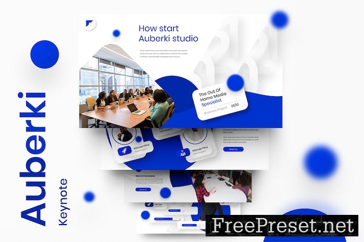 Auberki – Business Keynote Template WK8VBQU