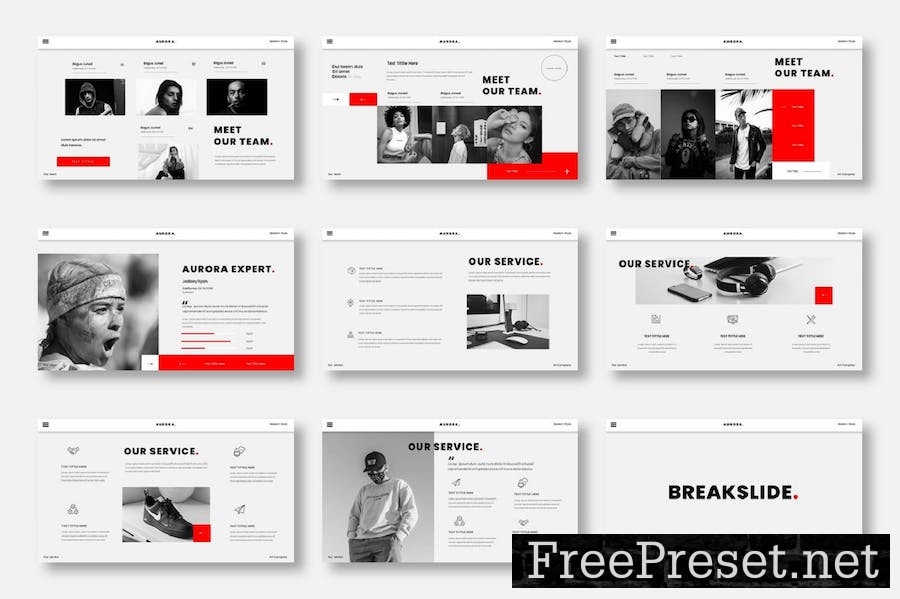 Aurora - Business Google Slide Template ZSMUS4L