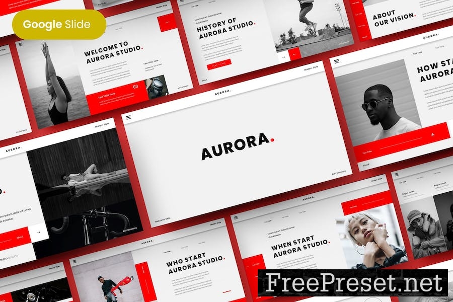 Aurora - Business Google Slide Template ZSMUS4L