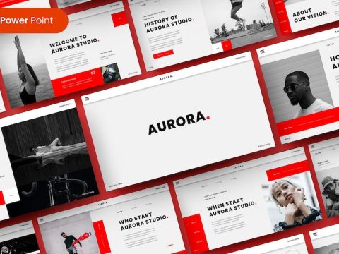 Aurora – Business PowerPoint Template 4E6HJNH