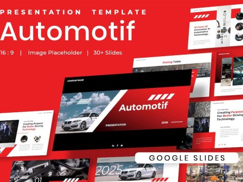 Automotif - Car Business Service Google Slides BSZV4YK