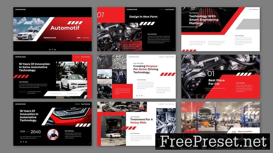 Automotif - Car Business Service Powerpoint 8Q9DVG2