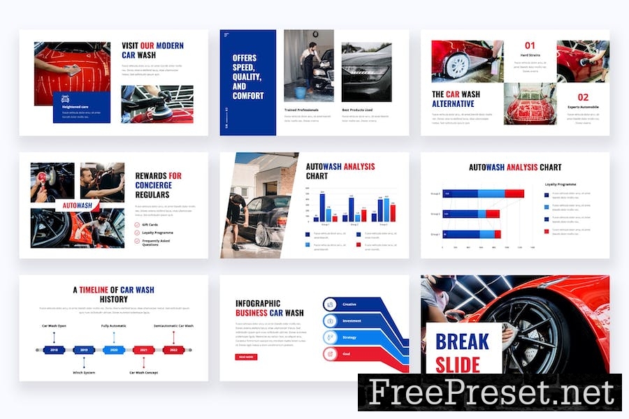 AUTOWASH - Car Wash & Services Keynote Template YXWYAYA