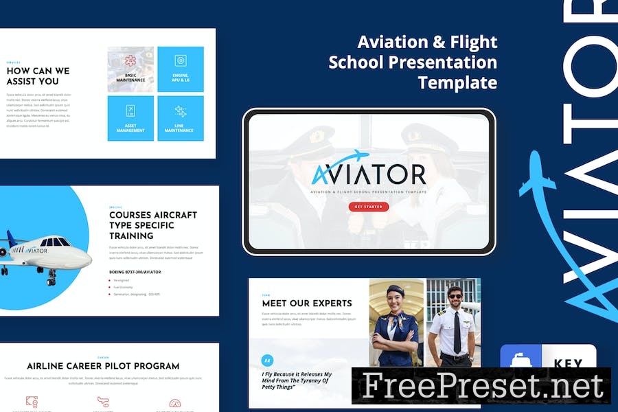 AVIATOR - Aviation Keynote Template A62VAQ7