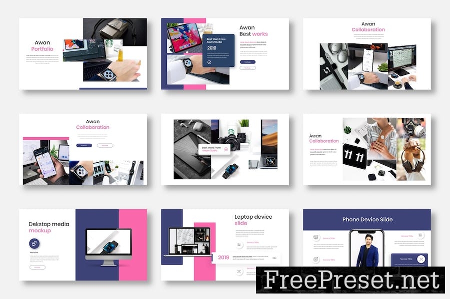 Awan – Business PowerPoint Template NGEJBZZ