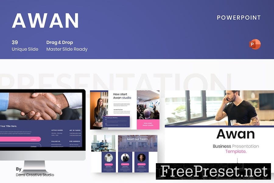 Awan – Business PowerPoint Template NGEJBZZ