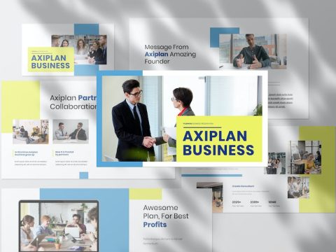 Axiplan Business Presentation PowerPoint Template US9JMQ4