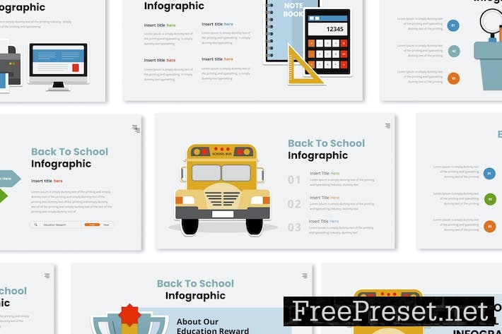 Back To school Infographic Presentation Keynote XH9E964