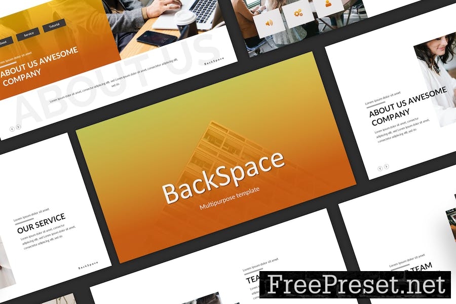 Backspace Keynote Template W97X7D7