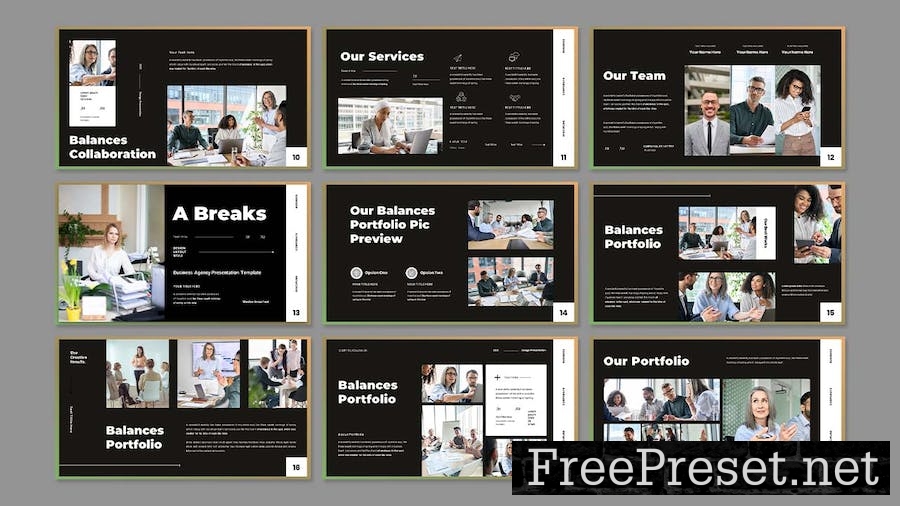 Balances - Business Presentation Keynote Template VC6L6GH