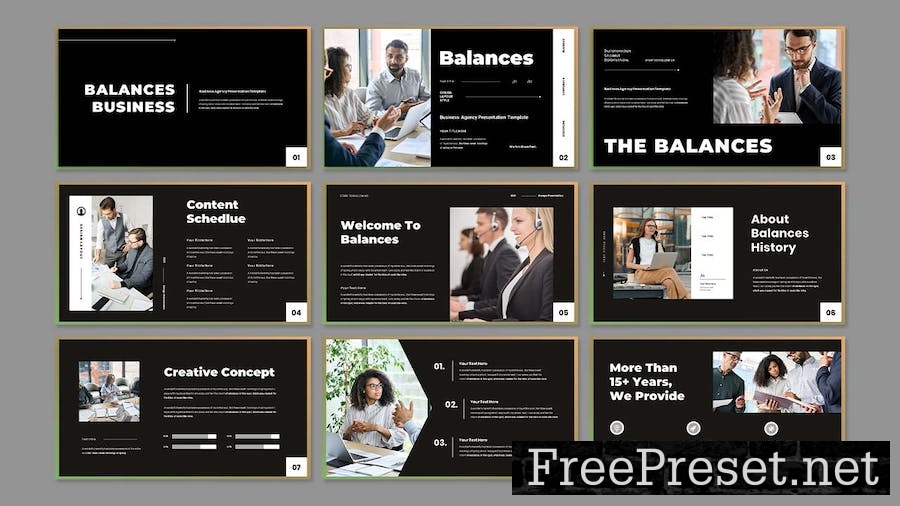 Balances - Business Presentation Keynote Template VC6L6GH