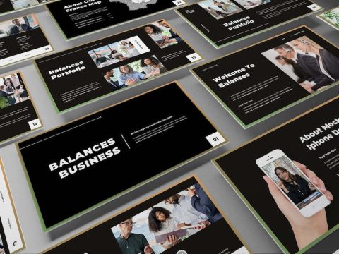 Balances - Business Presentation Keynote Template VC6L6GH