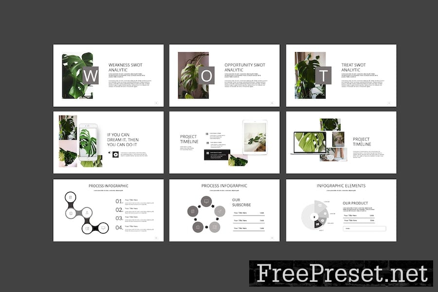 Bamboo Google Slide Template 642ABXS