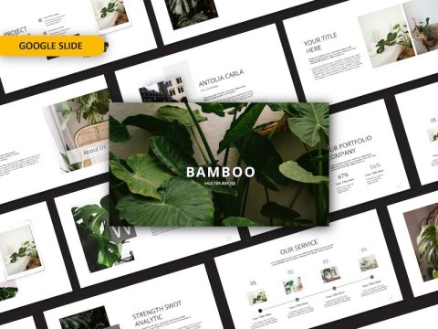 Bamboo Google Slide Template 642ABXS