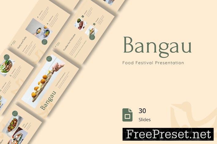 Bangau - Food Festival Presentation Google Slides RGXRWQP