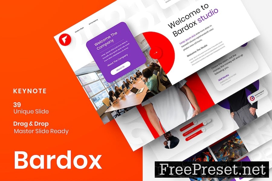 Bardox – Business Keynote Template QXYWUUV