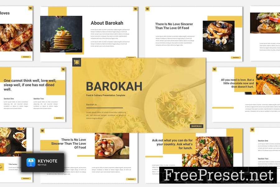 Barokah - Food & Culinary Keynote Template