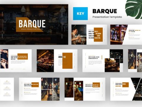 Barque - Bar & Cafe Keynote Template N6VUYLQ