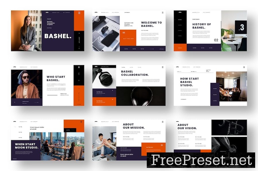 Bashel – Business Keynote Template V3VW4BC