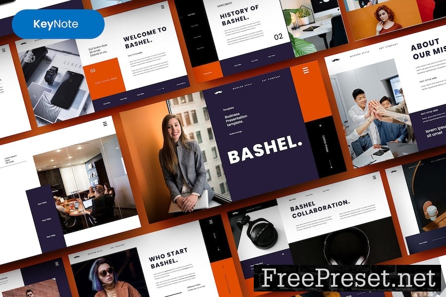 Bashel – Business Keynote Template V3VW4BC