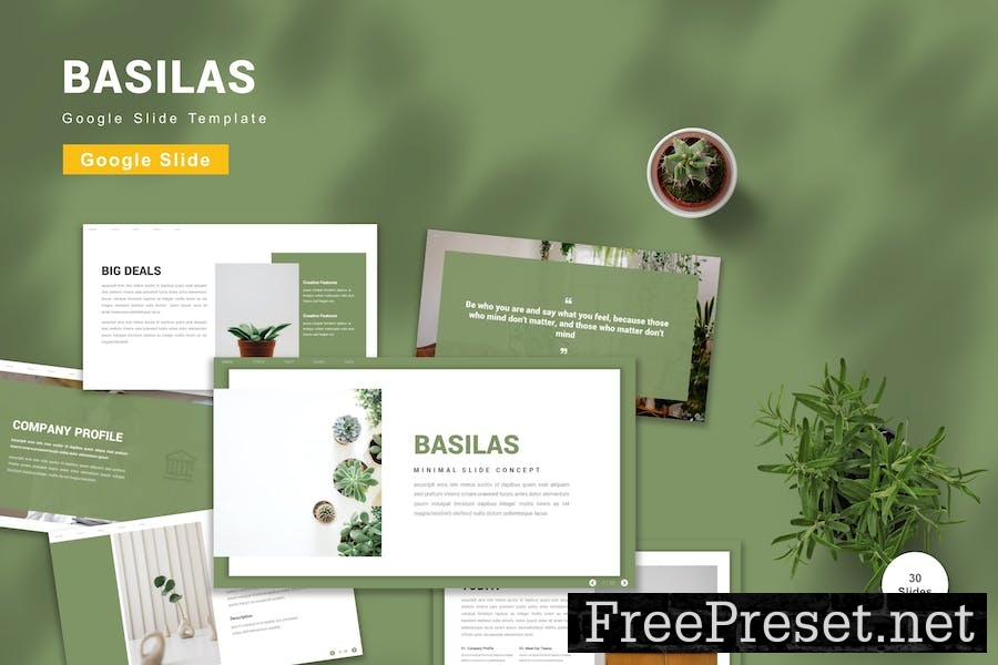 Basilas - Google Slide Template Z64MSCY