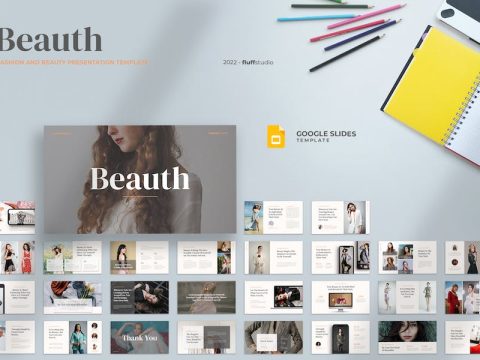 Beauth - Fashion and Beauty Google Slides Template FBPHXTB