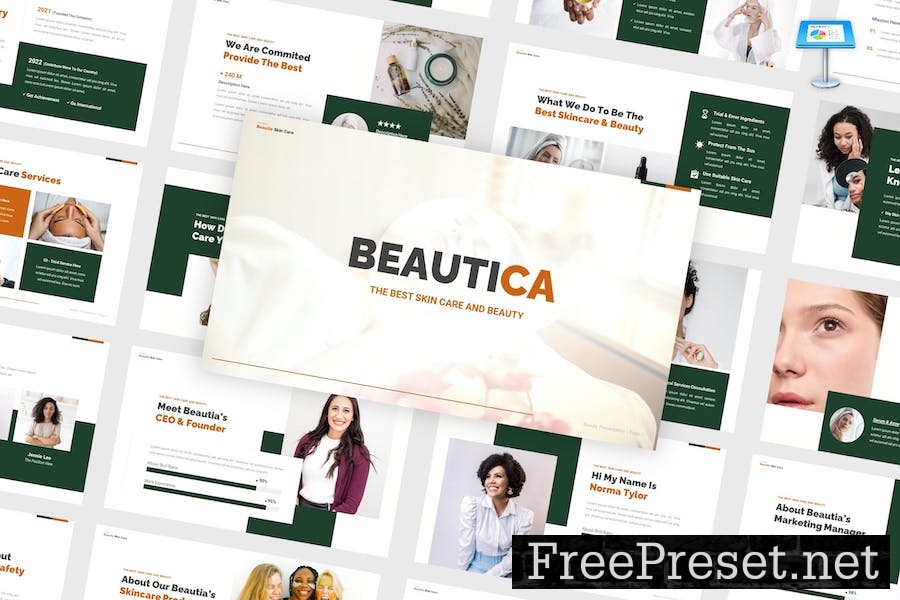 Beautica - Skin Care Keynote Template AVAAF3L