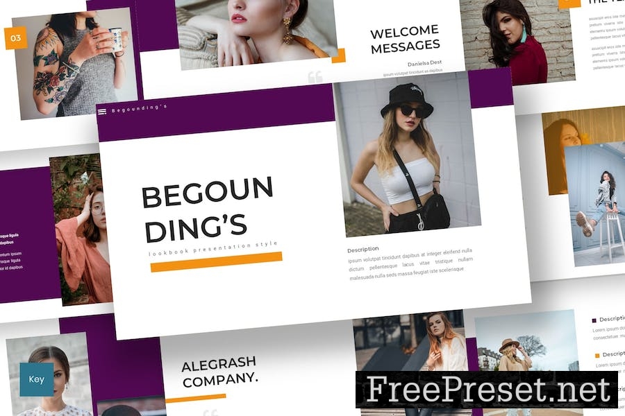 Begounding - Lookbook Keynote Template 49QP9WE