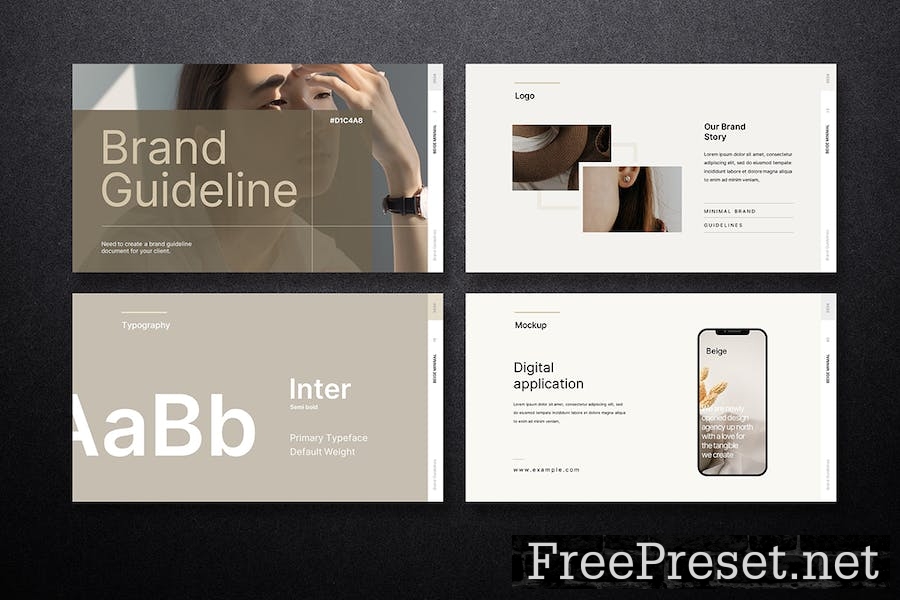 Beige Minimal Brand Guidelines 3YN5R22