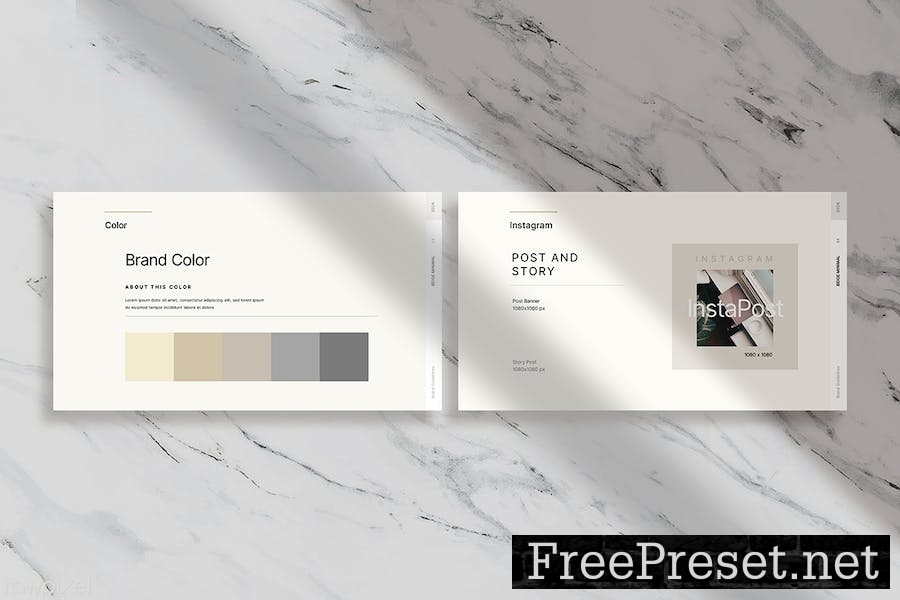 Beige Minimal Brand Guidelines 3YN5R22