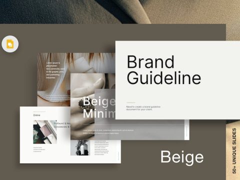 Beige Minimal Brand Guidelines 3YN5R22