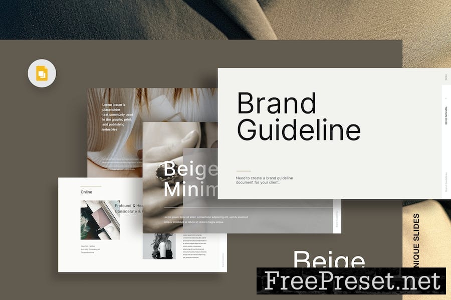 Beige Minimal Brand Guidelines 3YN5R22